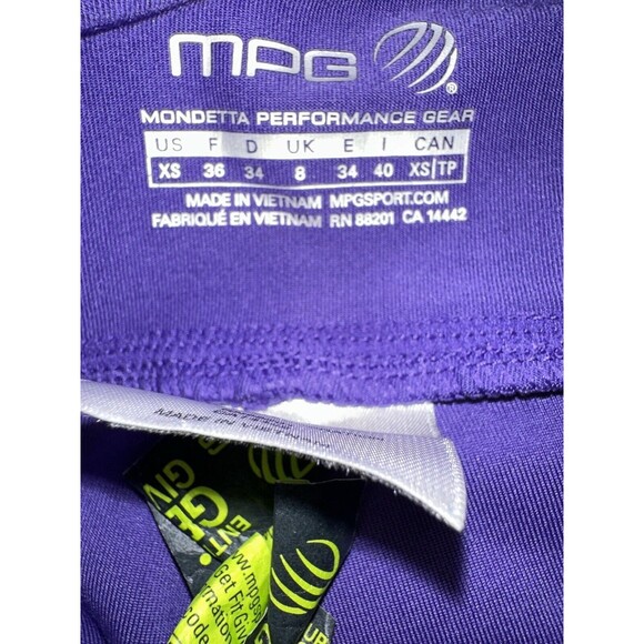 Mpg Women Workout Leggings Size XS Purple Knee Length - Picture 2 of 3
